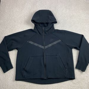 Nike Tech Fleece Cropped Pullover Hoodie Womens Size Medium